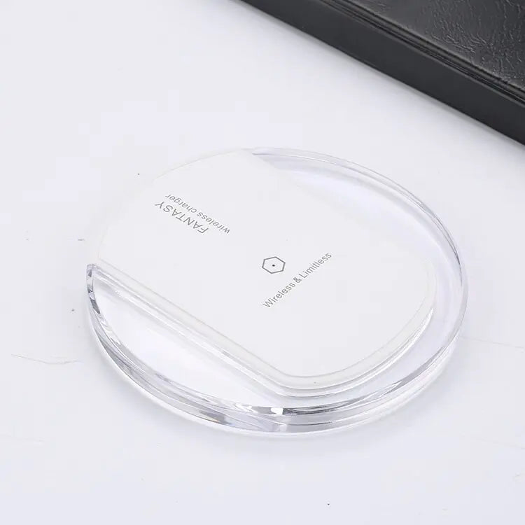Crystal Wireless Charger with Transmitter and Receiver