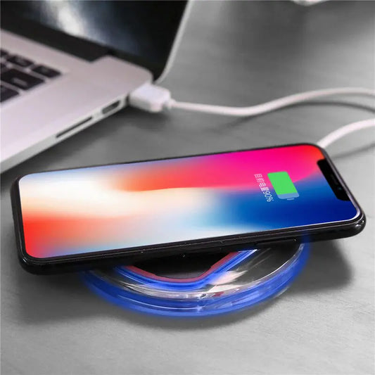 Crystal Wireless Charger with Transmitter and Receiver